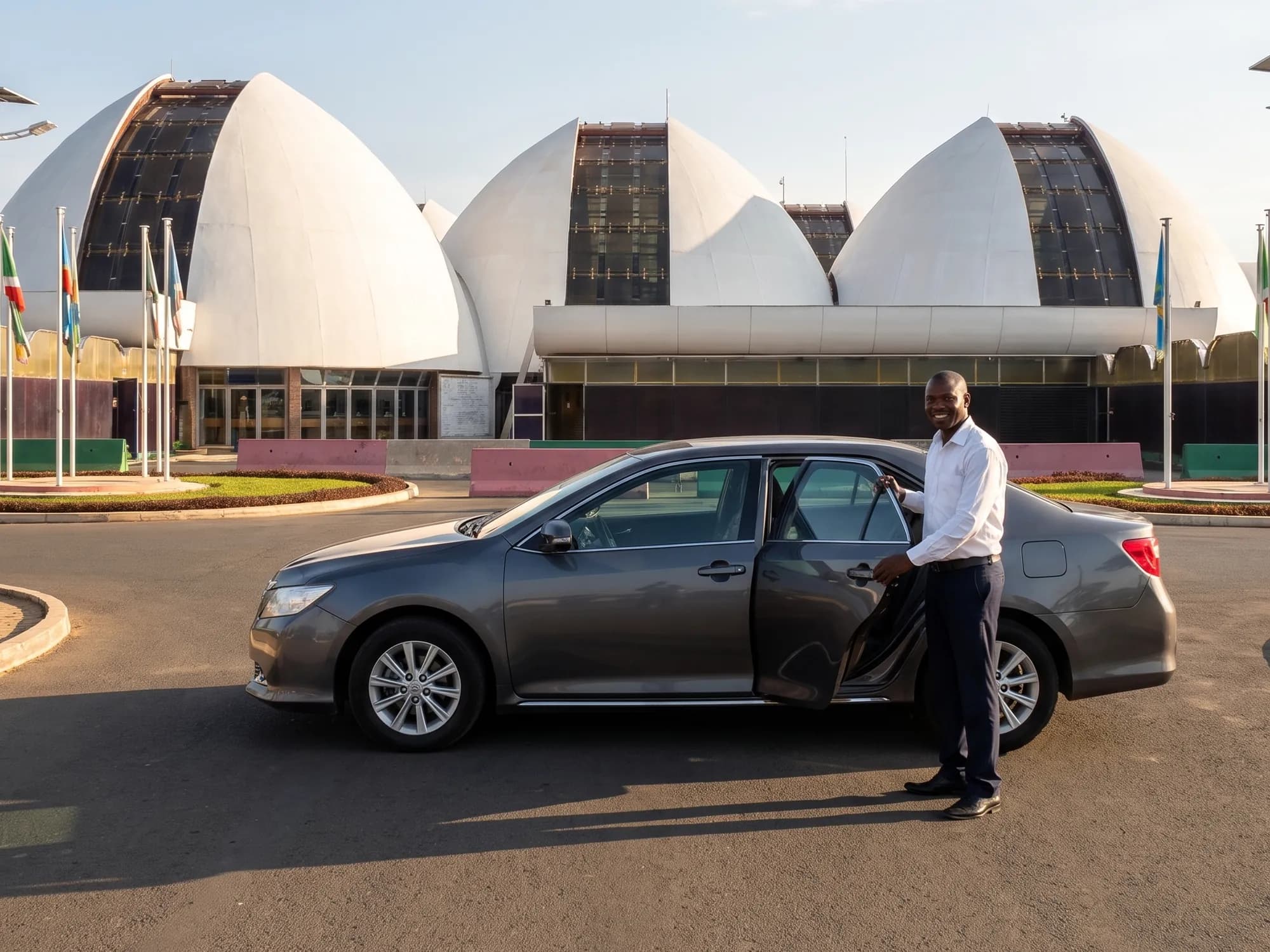 Private airport taxi and driver at Melchior Ndadaye International Airport